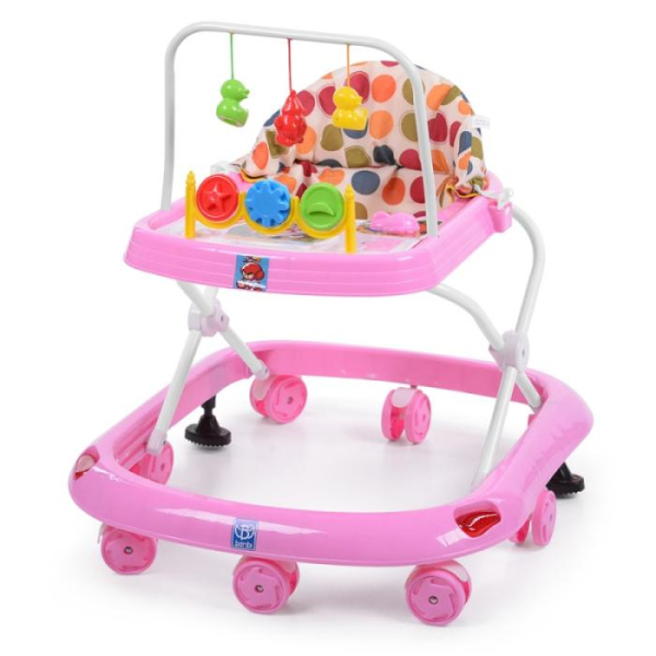Детские ходунки Bambi M 0541C-6 с музыкой и светом (розовые)