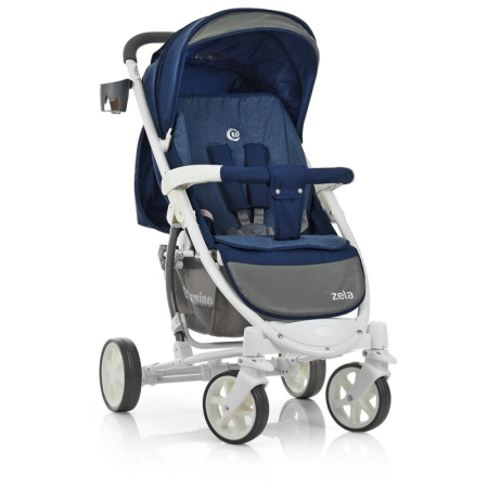 фото Коляска для детей El Camino ME 1011L ZETA Deep Blue универсальная (синяя)