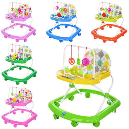 фото Детские ходунки М 0591 с подвесными игрушками