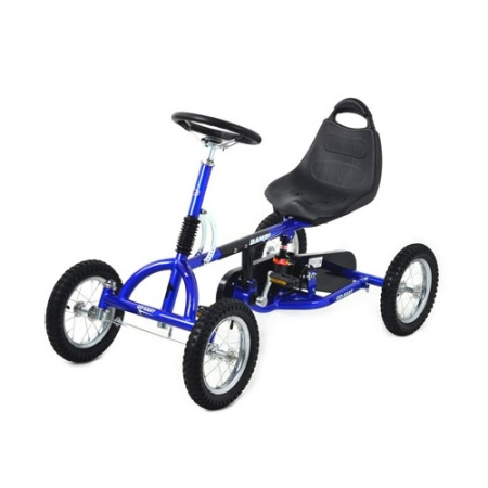 фото Карт педальный Bambi M 1697-4 на надувных колесах 12” (синий) фото Карт педальный Bambi M 1697-4 на надувных колесах 12” (синий)