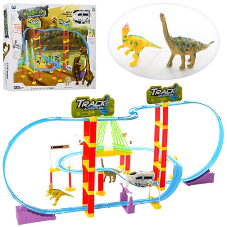 фото Детская железная дорога Юрский Период XM8009AB локомотив и динозавры