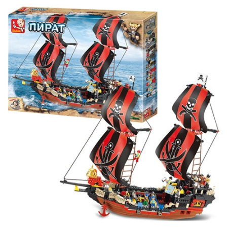 фото Детский конструктор SLUBAN M38-B0129 "Пиратский корабль" (632 дет)
