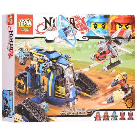 фото Детский конструктор Ниндзя 897 транспорт (972 детали)