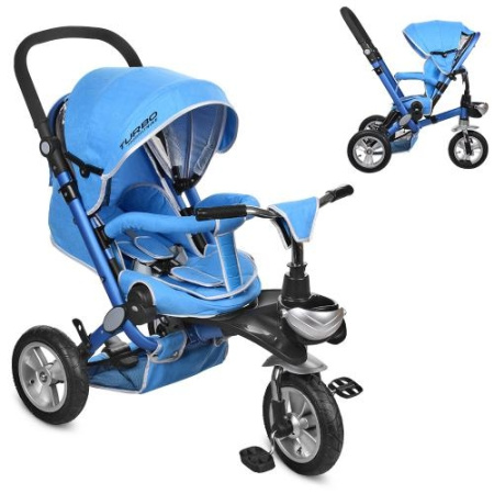 фото Детский велосипед трансформер Turbotrike M AL3645A-12 с надувными колесами (голубой)