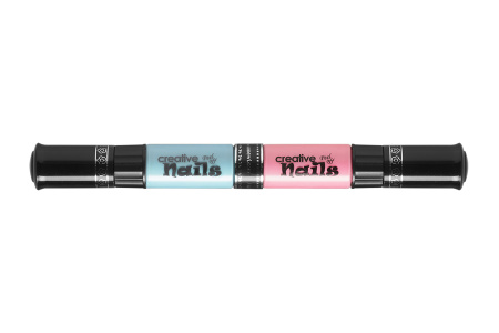 фото Детский лак-карандаш для ногтей Malinos Creative Nails на водной основе (2 цвета Голубой + Розовый)