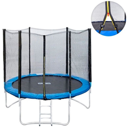 фото Спортивный батут MS 0496 с защитной сеткой, диаметр 244 см