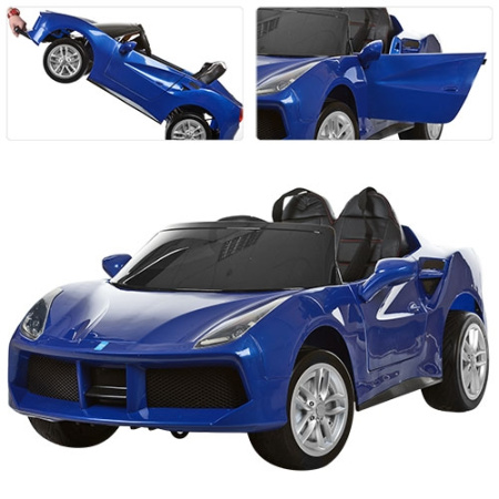 фото Спортивная электромашина Ferrari M 3284 EBLR-4 амортизаторы (синий)