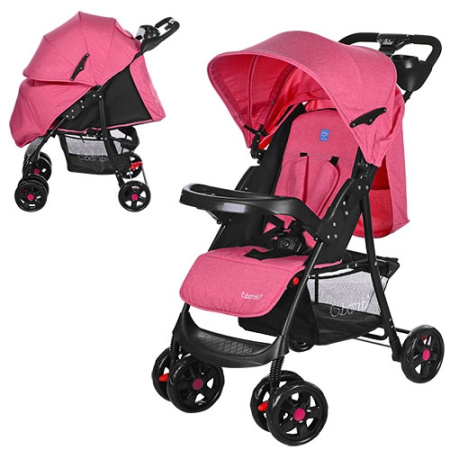 фото Коляска для детей BAMBI M 3408-8 прогулочная книжка (розовая)