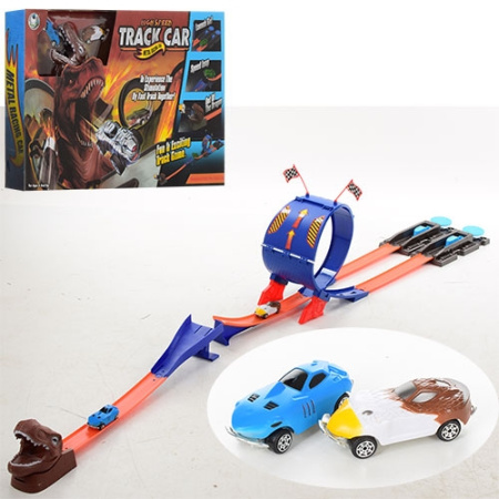 фото Детский автотрек 7073 с головой динозавра