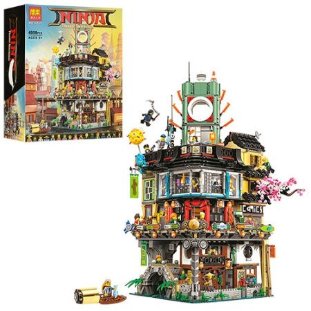 фото Детский конструктор Ninja 10727 дом 4 этажа (4958 деталей)