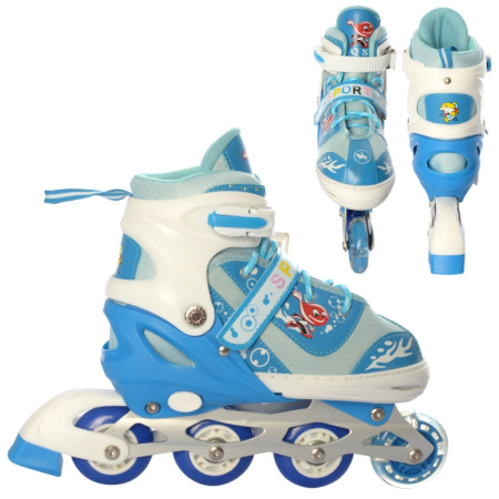 фото Детские роликовые коньки A 19200-2-M (35-38) раздвижные (синие)