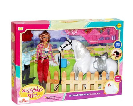 фото Кукла 8038 DEFA с лошадью "Ранчо"