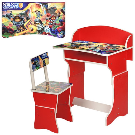фото Детская парта 301-23-2 регулируемая по высоте Nexo Knights (красная)