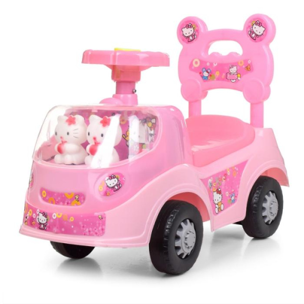 Каталка-толокар для детей 238-HK Hello Kitty с музыкой и светом (розовая)