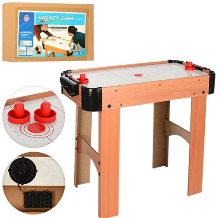 фото Настольный аэрохоккей A0016 деревянный на ножках от сети