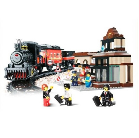 фото Детский конструктор SLUBAN M38 B 0236 R «Железнодорожный вокзал» (526 дет.)