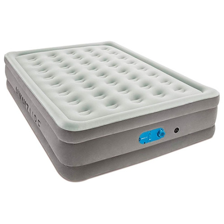 фото Надувная велюровая кровать Bestway 67624 со встроенным насосом (203-152-46 см)