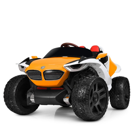 фото Детский джип с полным приводом Bambi M 4064EBLR-7 с кожаным сиденьем (оранжевый)
