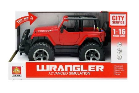 фото Машинка инерционная 1:16 Wenyi Джип со звуком и светом