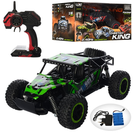 фото Джип на радиоуправлении UJ99-2615BK амортизаторы и небьющийся корпус (28см)