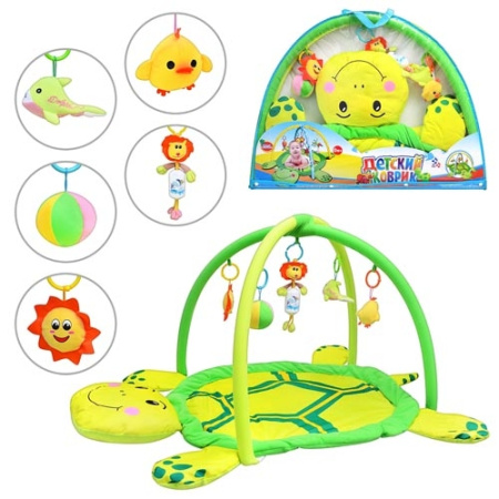 фото Детский музыкальный коврик в форме черепашки 898-12 B/0228-1 R