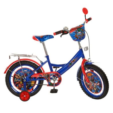 фото Детский двухколесный велосипед 16” с боковыми колесиками MH162 (сине-красный) фото Детский двухколесный велосипед 16” с боковыми колесиками MH162 (сине-красный)