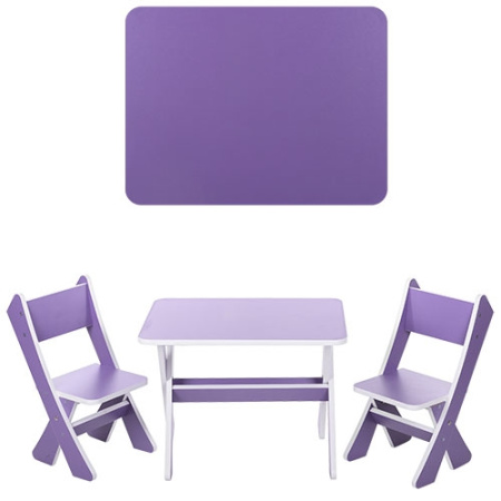 фото Детский столик со стульчиками М 2101-03 (фиолетовый)