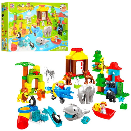 фото Конструктор для детей 188-191 зоопарк (138 деталей)