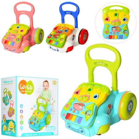 фото Детская каталка-ходунки 6218ABC развивающая игровая панель