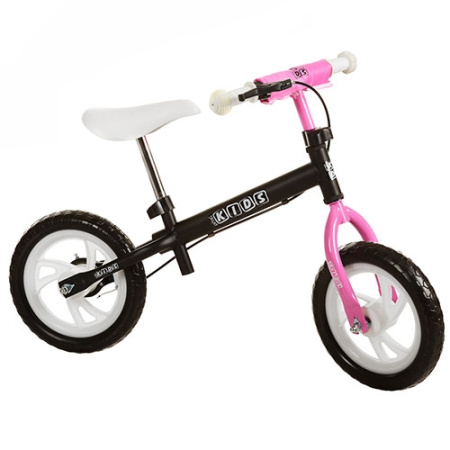 фото Детский беговел 12” Profi kids М 3141-2 (черно-розовый)