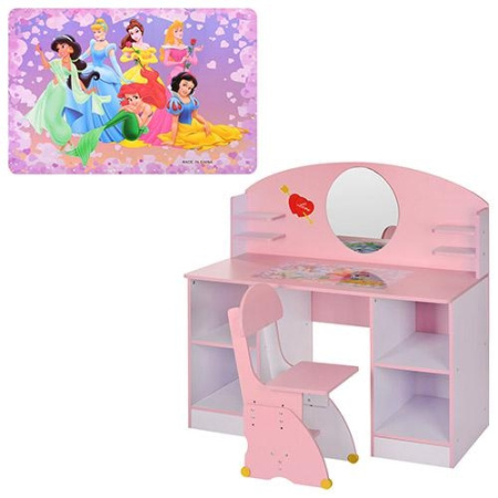 фото Деревянное детское трюмо 999 с зеркалом (Принцессы)