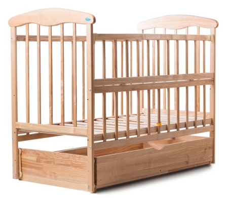 фото Кровать Наталка Откидная Боковина, с маятником и ящиком Ольха светлая 20114