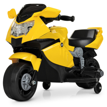 фото Детский электромотоцикл BMW M 4160-6 музыка и свет (желтый)