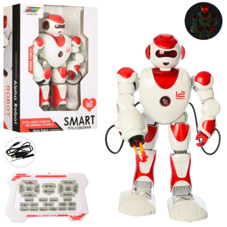 фото Интерактивный робот с пультом управления K2 стреляет ходит ездит (39 см)