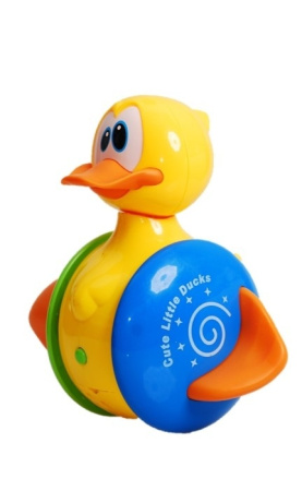 фото Игрушка Утка-неваляшка 101-7 на колесиках