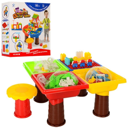 фото Игровой столик-конструктор со стульчиком 8805-8806 (248 и 180 деталей)