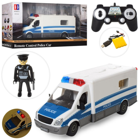 фото Грузовик полиция на радиоуправлении E672-003 звук и свет (33 см)