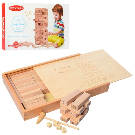 фото Деревянная игрушка Игра MD 1200 башня в пенале