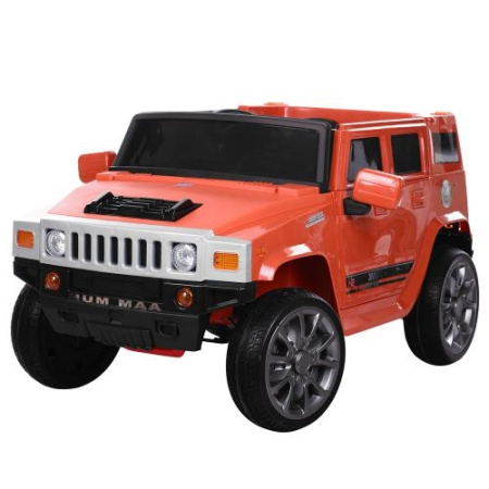 фото Детский джип Hummer M 3581EBLR-7 с кожаным сиденьем (оранжевый)