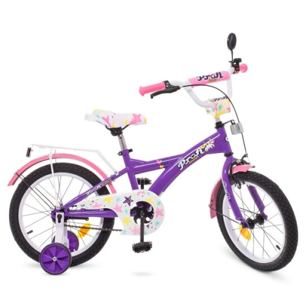 Велосипед для девочек 16 дюймов Profi T1663 Original girl (фиолетово-розовый)