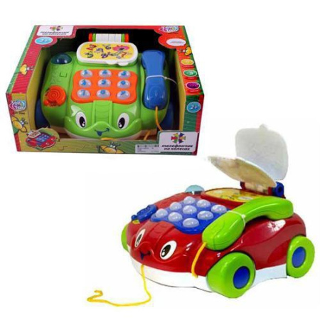фото Развивающая игрушка  каталка - телефон 7068 JOY TOY , (муз, свет)