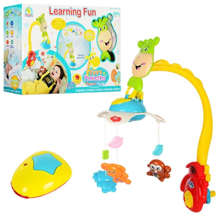 фото Детская карусель на кроватку 35601 с проектором и подвесками