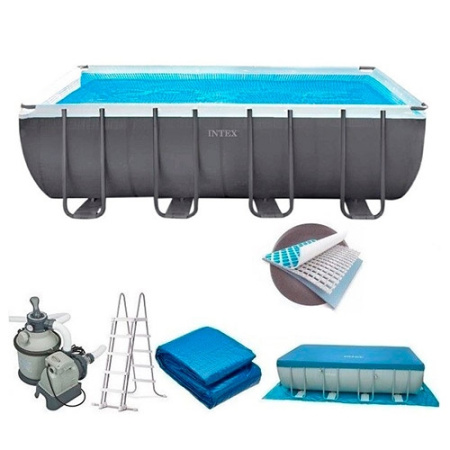 фото Прямоугольный каркасный бассейн Intex 26356 с принадлежностями (549-274-132 см)