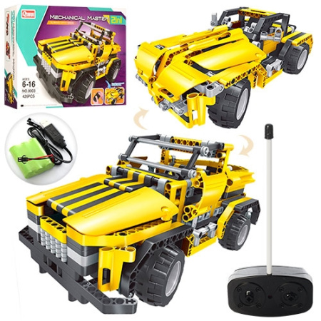 фото Конструктор для детей 2в1 8003 джип на радиоуправлении (426 деталей)