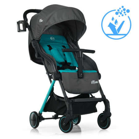 фото Коляска детская El Camino ME 1036 MIMI Lagoon прогулочная книжка (серо-голубая)