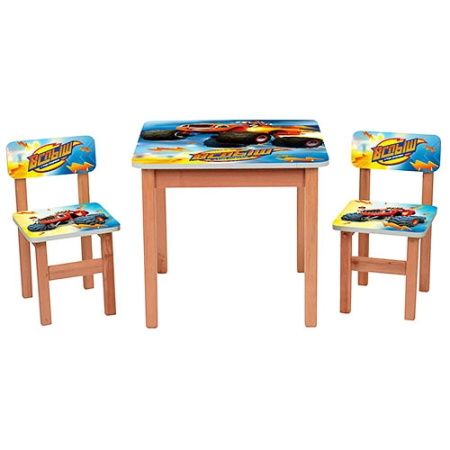 фото Деревянный столик с двумя стульчиками F196 Вспыш