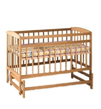 фото Кроватка «ГОЙДАЛКА» 0040, Украина, бук, на шарнирах