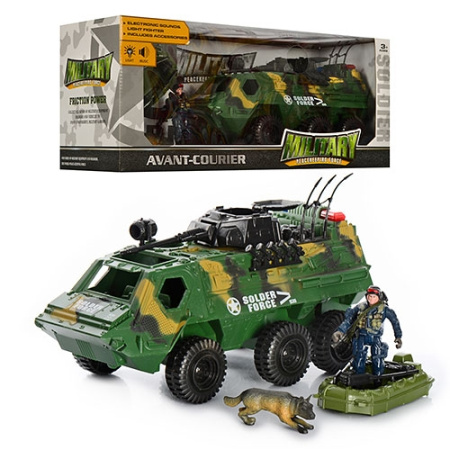 фото Военный игровой набор 939D-1 машина БТР лодка собака солдат