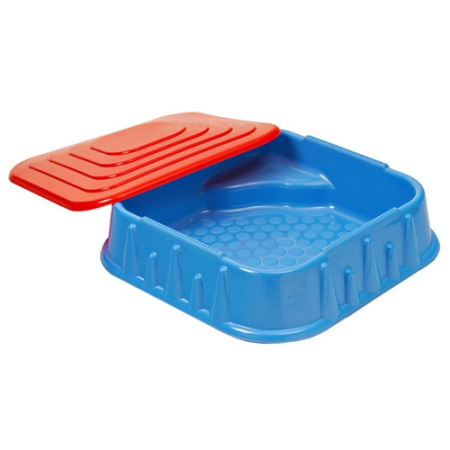 фото Квадратная детская песочница 04-516