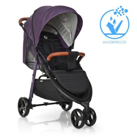 фото Прогулочная коляска для детей El Camino ME 1025 X3 Plum книжка (фиолетовая)